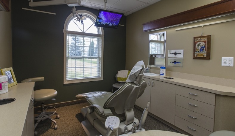 Dental office reception desk